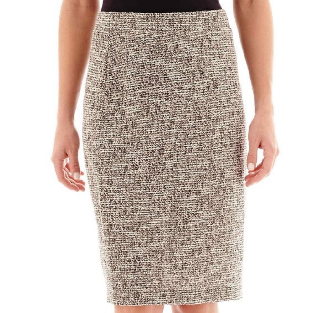 Liz Claiborne Boucle Black Multi Skirt S, M